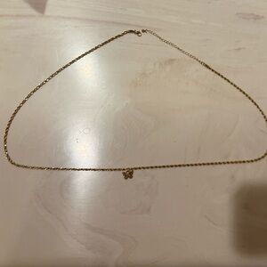 ASOS gold butterfly charm waist chain